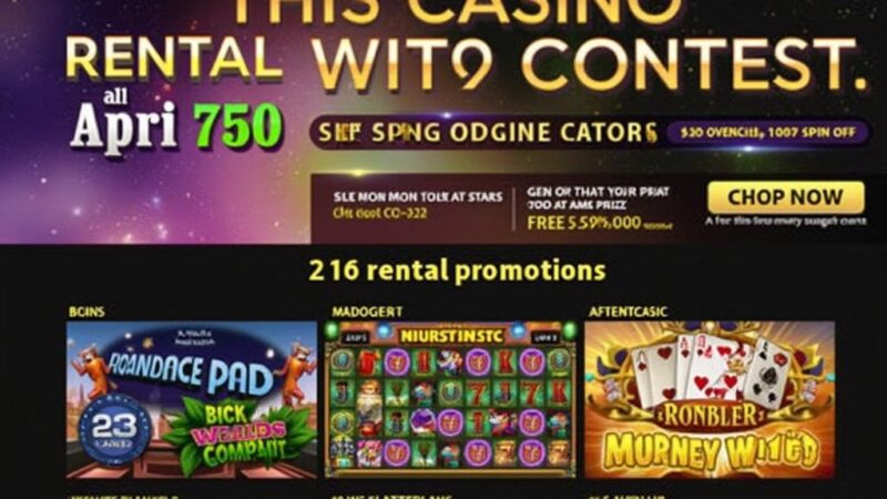 Un casino en ligne offre un an de loyer au plus gros gagnant du mois